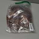 LEOSA Auburn Wigs for Women, 26 Inch Long Wavy Copper Layered Wig with Curtain Bangs Synthetic Natural Looking Hair Middle Part Redhead Wig for Daily Party,Dark Auburn