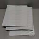 Cardinal Economy 3 Ring Binder, 1 Inch, Presentation View, White, Holds 225 Sheets, Nonstick, PVC Free, 4 Pack of Binders (79510)