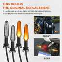 Motoparty LED Turn Signal Light for YAMAHA MT07 Tracer 700 XJ6 FZ6 MT09 900 MT10 YZF R1 R3 R6 R6S FZ6 FZ1 FZ Fazer FZ6R FZ07 FZ8 FZ09 TMAX MT-09 Indicator Directional Flasher Lamp(1 Pair)