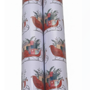 Pack Of 2 LaRibbons Christmas Wrapping Paper Jumbo Roll with Red Pom Pom, Classic Sled Design Gift Wrap Set for Christmas, Holiday, Party Celebration, 30 Inch X 40 Feet (100 sq. ft. ttl.)