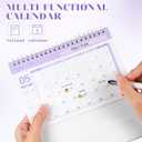Small Desk Calendar 2026, Small Standing Flip Desk Calendar 2026: July 2025-December 2026, Monthly Planner For Scheduling, Organizing, Home & Office - Purple