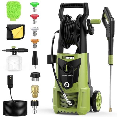 Himotor Electric Pressure Washer - 4000PSI 2.8GPM Electric Power Washer with 35ft Cord 26ft Hose, High Pressure Washers Includes 5 Nozzles, Foam Cannon for Cars, Homes, Driveways