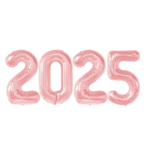 Smlpuame 40 Inch 2025 Balloons Black, LargeFoil Number Balloons for Happy New Years Festival Celebration Party Supplies Class of 2025 Graduation Decorations