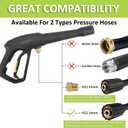 Bear Force Pressure Washer Spray Gun Trigger Handle, Pressure Water Gun, Compatible with Some of Ryobi, Greenworks, Craftsman, Kar-cher, SunJoe, Westinghouse, LWQ Electric Pressure Washer Max 1900 PSI