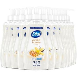 Dial Liquid Hand Soap, Vanilla Honey, 7.5 fl oz, Pack of 12