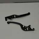 mokuo CNC Brake Lever Handle Adjustable Motorcycle 22mm 7/8" Aluminum Front&Rear Disc Brake Lever Fit for Most of Motorcycles,Scooters and Electric Bike Black