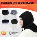 Heat Logic Sherpa Fleece Balaclava and Trapper Hat for Men, Warm Winter Face Mask for Adult, Face Cover Winter Hat (Black)