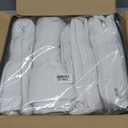 Natural Pinch Pleat Linen Curtains 108 Inches Long 4 Panels Set Ivory Cream, 40"W x 108"L