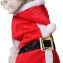 Bolbove Pet Christmas Santa Claus Suit Costume with Hat for Cats Puppies Free size