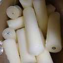 MTLEE 36 Pcs Pillar Candles Bulk Set of 3 Long Burning Wax Pillar Candles 2 in x 3, 6, 8 Inch Dripless Unscented Smokeless for Wedding Party Spa Lantern Fireplace Home(Ivory White)