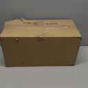 Akro-Mils 30128 Plastic Shelf Bins, Heavy Duty Storage Bins for Garage, Closet, and Drawer Organization, 18-Inch x 4-Inch x 4-Inch, Red, 12-Pack