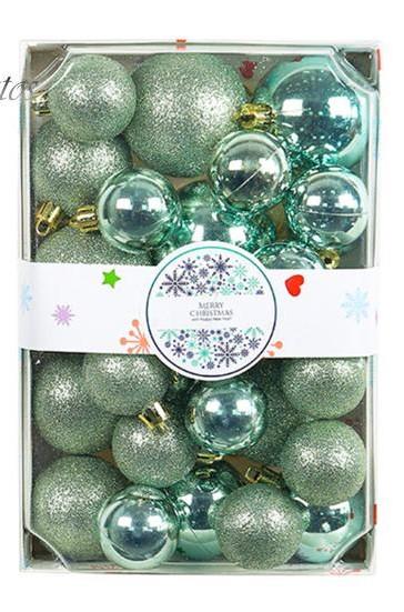LSLJS Christmas Ornament Balls 26 Pcs Hanging Christmas Tree Ornament Balls for Xmas Tree Decor, Christmas Ball Ornaments for Home Xmas Gift Holiday Party Decorations, 3/4/5cm