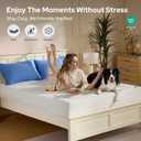 BEDLORE King Mattress Protector, Waterproof Noiseless Mattress Cover with Deep Pocket for 6-18 inches Mattress, Soft Breathable Mattress Pad Machine Washable (White)