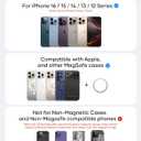 BXYJY for MagSafe Phone Wallet, Magnetic Card Holder(4-5 Card), RFID Blocking, Built-in Mirror, Men Women Wallet for iPhone 16/15/14/13/12 Series or Magnetic Case, Not for iPhone 13/12 Mini, Rose Gold