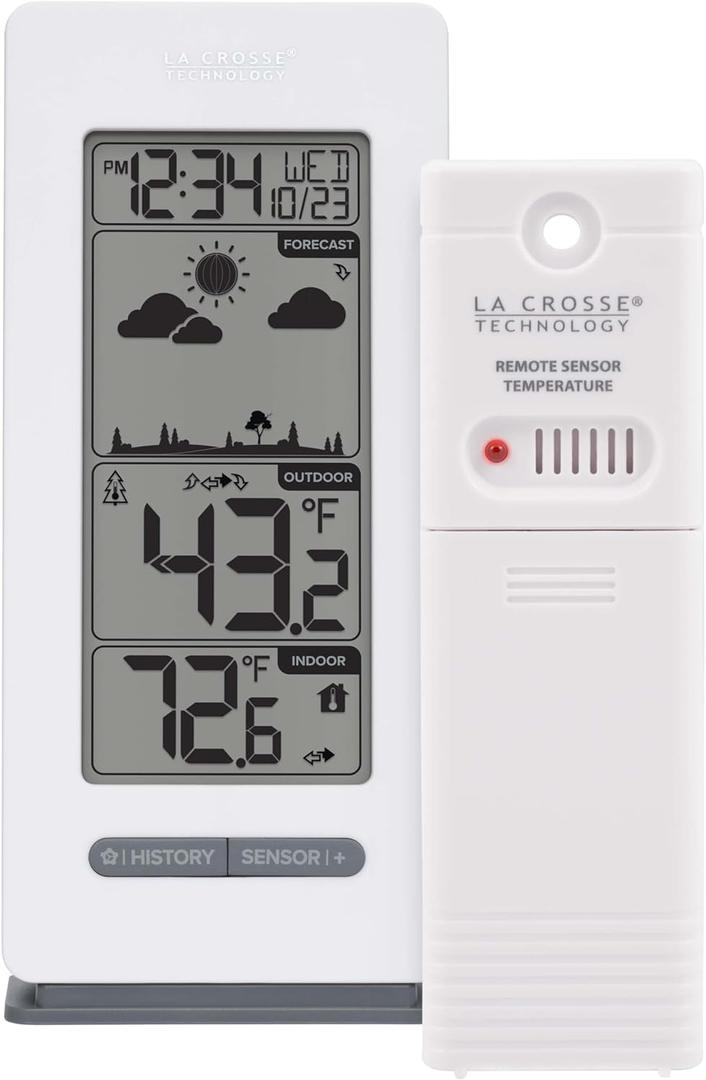 La Crosse Technology 308-1415FCT-NH Battery Operated Monochromatic Digital Forecast Station