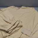 HOTOUCH Fleece Sweatsuit 2 Piece Outfit Winter Sherpa Lined Tracksuit Warm Up Suits Thick Sweatshirt and Sweatpants Sets (X-Large, Beige)