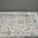 MontVoo-Vintage Area Rug 5X7 Beige Rugs for Living Room-Soft Distressed Printed Rugs for Bedroom-Non Slip Carpet-Machine Washable Rug for Dining Room Living Room Bedside Office