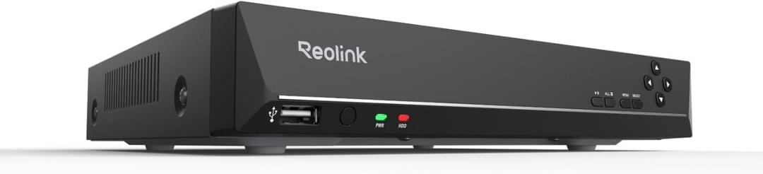 REOLINK 8CH Network Video Recorder for Home Security Camera System, Only Work with 16MP/12MP/4K/8MP/5MP/4MP REOLINK PoE IP Camera, 24/7 Recording to Pre-Installed 2TB Hard Drive, RLN8-410 (Black)