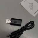 Bluetooth Car Adapter, Mini Bluetooth 5.0 Stereo Transmitter Receiver, Wireless 3.5mm Aux Jack Hands-Free Calls Kit Audio Adapter Built-in Mic for Car Speaker, Home Stereo, Headphones, PC,TV More