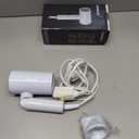 Hair Dryer, 1600W Small Foldable Hair Blow Dryer, Fast Drying Travel Hair Dryer, White