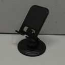 Lamicall Adjustable Phone Stand for Desk - 360 Rotating Foldable Cell Phone Holder Desktop Portable Cellphone Stand, Office Desk Accessories for iPhone 16 15 14 13 Pro Max, 4-10 Smartphones, iPad (Black)