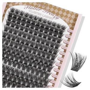 PopUp Cluster Lashes 168pcs Wispy Lash Clusters Soft D Curl Eyelash Clusters Russian Lashes Clusters DIY Eyelash Extensions at Home,Thin Bank 9-18mm MIX (Y56)