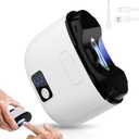 Electric Automatic Nail Clipper for Toenails Fingernailail,Smart Electric Nail Clippers,3 Speed Gears Adjustable with LED Light,Nail Clip Storage,Safety Fingernail Trimmer for Baby,Kids,Seniors