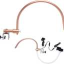 Professional Head Spa Waterfall Equipment with Pumb, Adjustable Shampoo Bowl Attachment, 20 x 17 inches, Gold