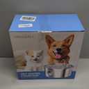 Large Dog Fountain Water Bowl: Sliver Big Cat Water Fountain Stainless Steel - 3.2Gal/406oz/12L Noiseless Giant Dog Fountains -GROOKPET Pet Suppiles for Multi-Pet Home - Contain 8 Filters + 8 Sponges