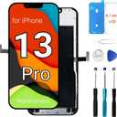 For iPhone 13 Pro Screen Replacement 6.1LCD in-Cell COF Display with 120Hz Promotion, Touch Digitizer Assembly with Repair Tool Kits,Screen Protector (for Model A2483, A2636, A2639, A2640, A2638)
