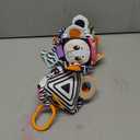 TUMAMA High Contrast Baby Toys, Black and White Infant Toys 0-3 Months for Newborn, Soft Sensory Rattles Toys with Teether for Toddlers