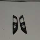 C8 Real Carbon Fiber Door Lock Switch Button Cover Trims Fit for Corvette C8 All Models Stingray Z51 Z06 E-Ray 2020-2025 2PCS