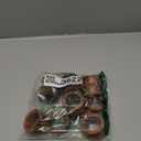 Napkin Rings for Dining Table, Classic Farmhouse Style, Holiday and Party Decor, Table Setting Accessories (Brown, 12.)