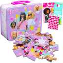Barbie Lunch Box Puzzle Bundle - Lunchbox with 48 Piece Puzzle, Tattoos, Stickers & More | School Supplies Set for Girls
