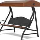 2025 Porch Swing Canopy Replacement for GT Porch Swing Model GCS00229C Swing Chair Canopy - Waterproof UV-Resistant Polyester Oxford Fabric (Frame & Cushions Not Included)