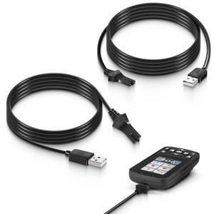 Replacement for Minn Kota 1866460 i-Pilot Link Charging Cable Compatible with i-Pilot Link All Rechargeable Trolling Motors Remotes Bluetooth & Legacy (2 PCS)