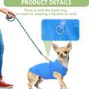 2 Pieces Fleece Dog Sweater Vest Winter Warm Puppy Sweaters for Small Dogs Male Female Fall Pullover Dog Clothes with D-Ring Soft Puppy Outfit Coat (Blue,Green, Large)
