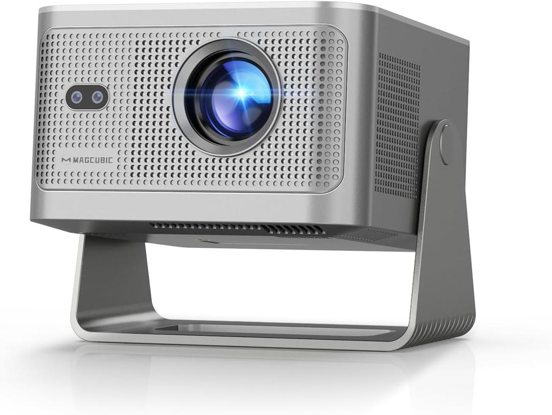 Magcubic Smart Projector 4K Support, Portable Projector with Wifi and Bluetooth, TV Stick Built-in, Auto Focus & Obstacle Avoidance, 650 ANSI, Voice Control, Home Theater Movie Proyector Outdoor