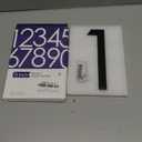 8 Inch House Numbers For Outside modern,Address Numbers For Houses Numbers For Address On House Metal Black Large Modern House Number Door Numbers For House Floating Flush Mount Aluminum Black Number (1)