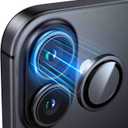 TORRAS 3-Year Ultimate Durability for iPhone 17 Camera Lens Protector-1:1 Invisible Fit & Ultra Clarity, Military-Grade 9H+ Aerospace Glass Anti-Scratch Easy Installation, Black