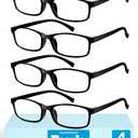 Gaoye 4.0 Multi Pack Reading Glasses - Blue Light Blocking Lenses, TR90 Frames, UV400 - Eyeglasses with Clear Vision