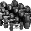 OLIXIS Rubber Hex Dumbbell, Weights Dumbbells Set, Weight Set for Home GymStrength Training Equipment 10lb