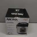 AROMA Digital Rice Cooker, 4-Cup (Uncooked) / 8-Cup (Cooked), Steamer, Grain Cooker, Multicooker, 2 Qt, Stainless Steel Exterior, ARC-914SBD