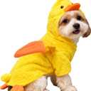 Pet Costume for Small Dogs Cats,Halloween Hoodies Winter Puppy Coat Outfits Funny Pajamas Clothes for Christmas Party,Duck M