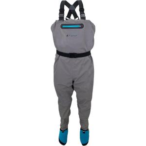 FROGG TOGGS Women's Waterproof Canyon Fishing Stockingfoot Chest Wader for Fishing (Small, Gray)