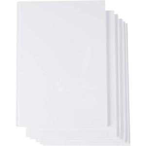 Paper Junkie 6 Pack White Blank Hardcover Books for Kids to Write Stories - Unlined Scrapbook and Journal - 18 Sheets, 36 Pages Each 7x10 inch Blank Books for Kids to Write Stories
