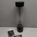 Cup Dispenser, Pull Type Wall Mount Cup Holder, Water Cooler Cup Dispenser Fits 7oz - 12oz Cups for Home Office Hospital Cups Organizer, Adhesive Paste or Screw Install (Black, Large)