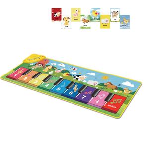 FOKI Floor Piano Mat for Toddlers, Sensory Educational Dancing Musical Keyboard Carpet Toy, Animal Sounds Touch Playmat Blanket, for 1 to 5 Years Old Boy and Girl