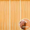 2 x 3 Pack 9.9 x 6.6 ft UV Neon Macaron Orange Tinsel Foil Fringe Curtains Glow UV Reactive Black Light Neon Party Favors Glow in The Dark Party Supplies for Birthday Halloween Backdrop Streamer