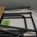 Cocktail Table 28in Portable Folding Bar Height Table, Compact Round High Top Plastic & Steel Bistro with Removable Legs, for Indoor Outdoor RV Patio Catering Parties Commercial Events-1pc (White)